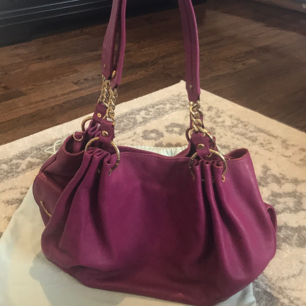 Magenta Juicy Couture hobo bag